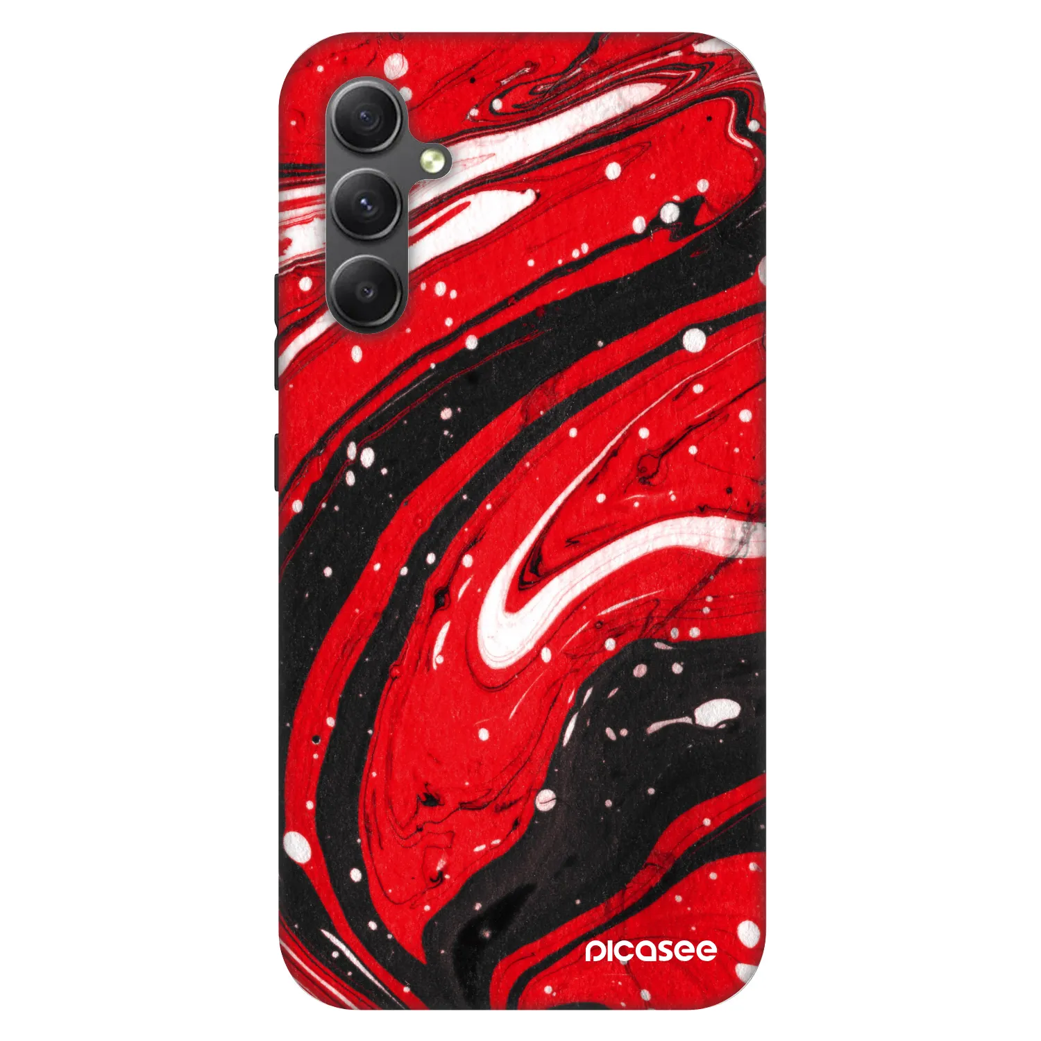 Picasee Fashion Case na Samsung Galaxy A34 5G A346B - Red black