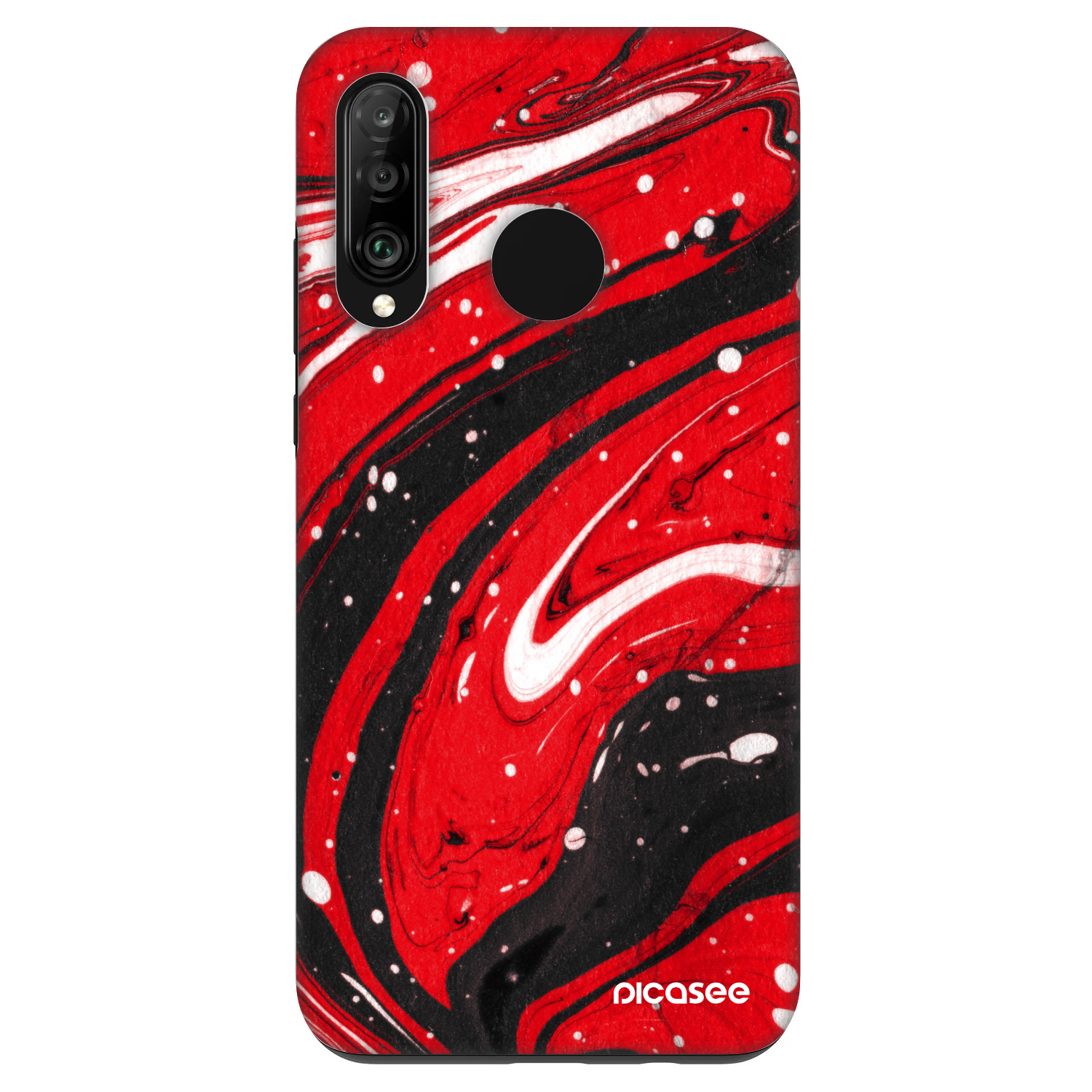 Picasee Fashion Case na Huawei P30 Lite - Red black