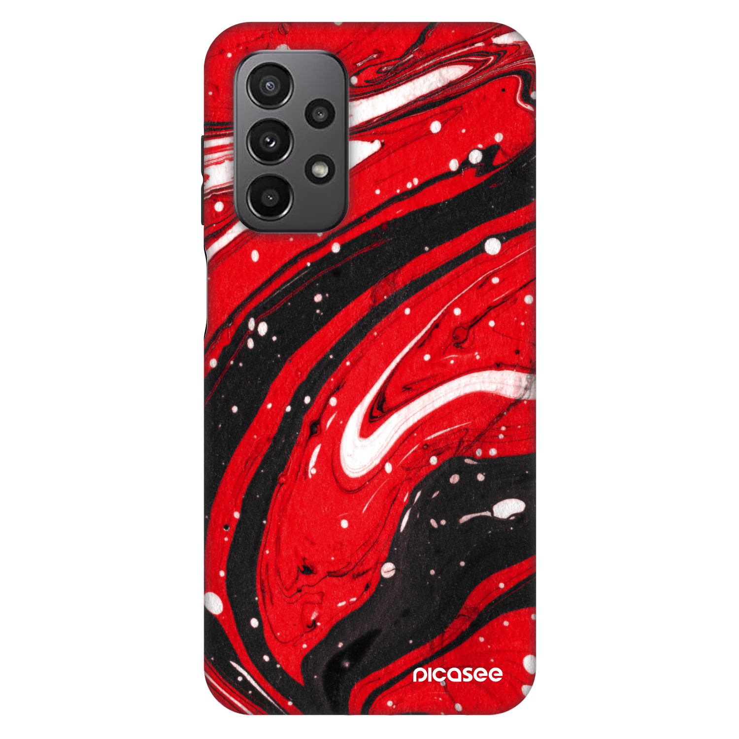 Picasee Fashion Case na Samsung Galaxy A23 A235F 4G - Red black