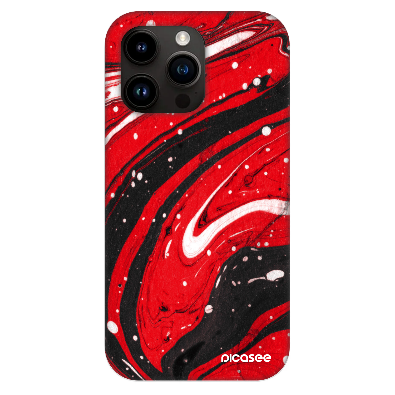 Picasee Fashion Case MagSafe na Apple iPhone 13 Pro - Red black