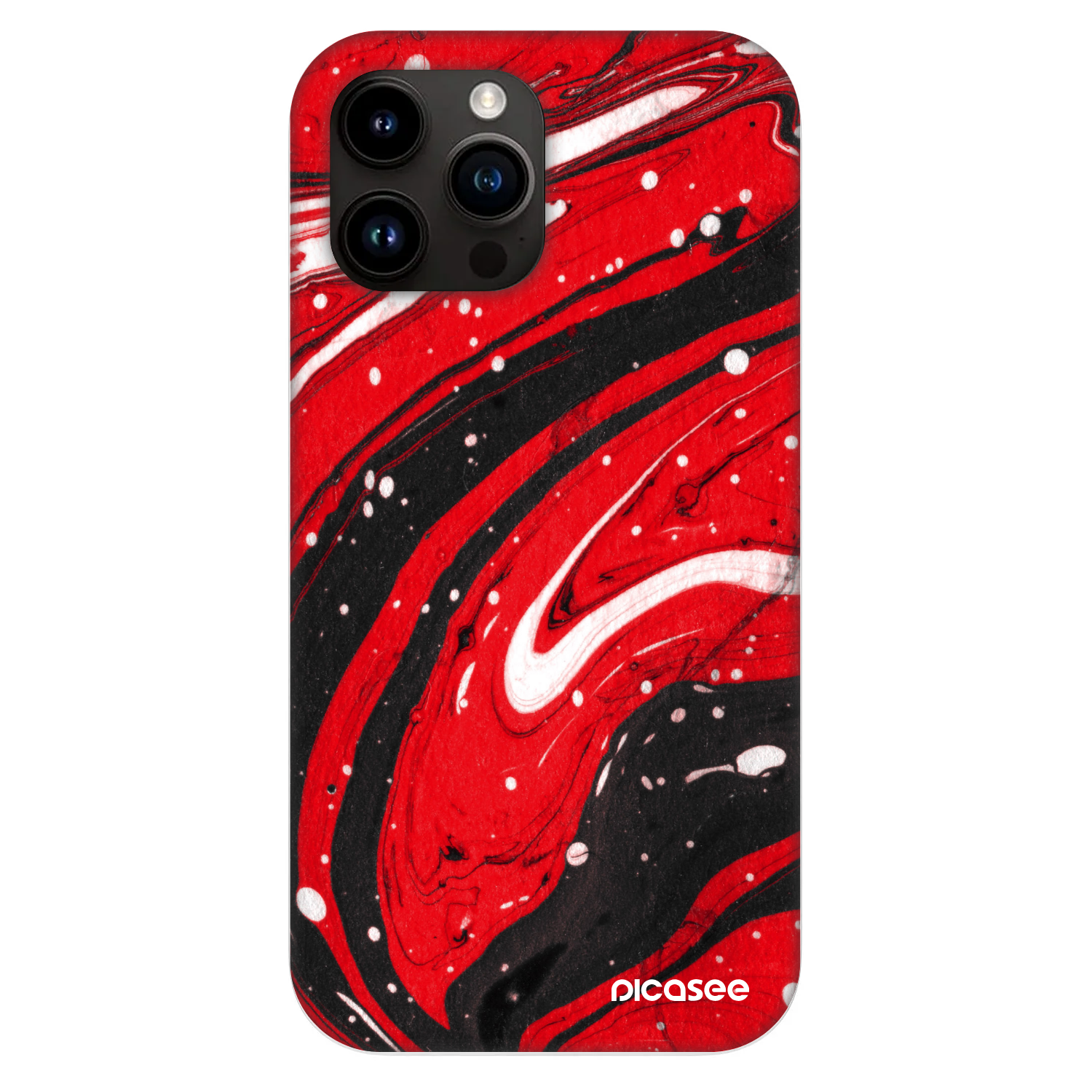 Picasee Fashion Case MagSafe na Apple iPhone 13 Pro Max - Red black