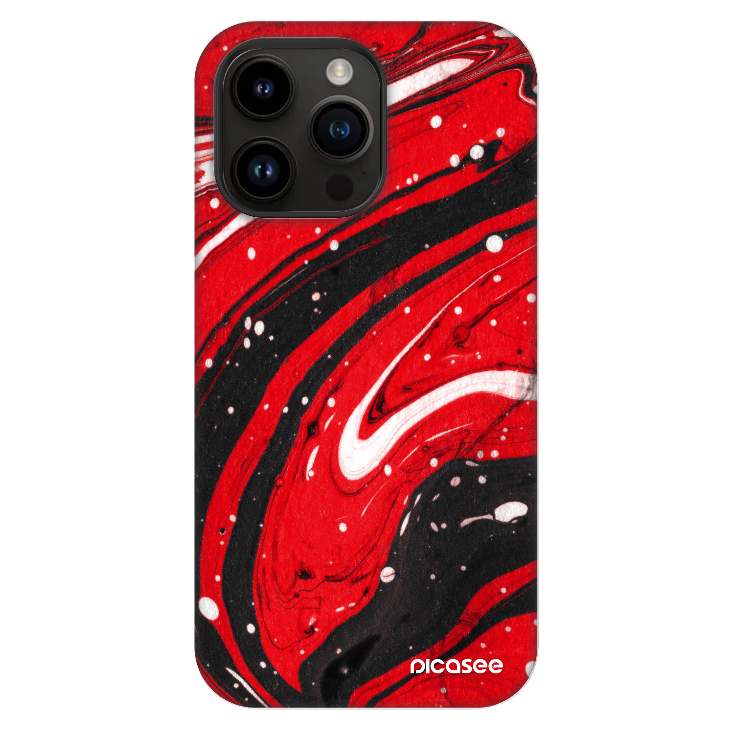 Picasee Fashion Case MagSafe na Apple iPhone 14 Pro Max - Red black