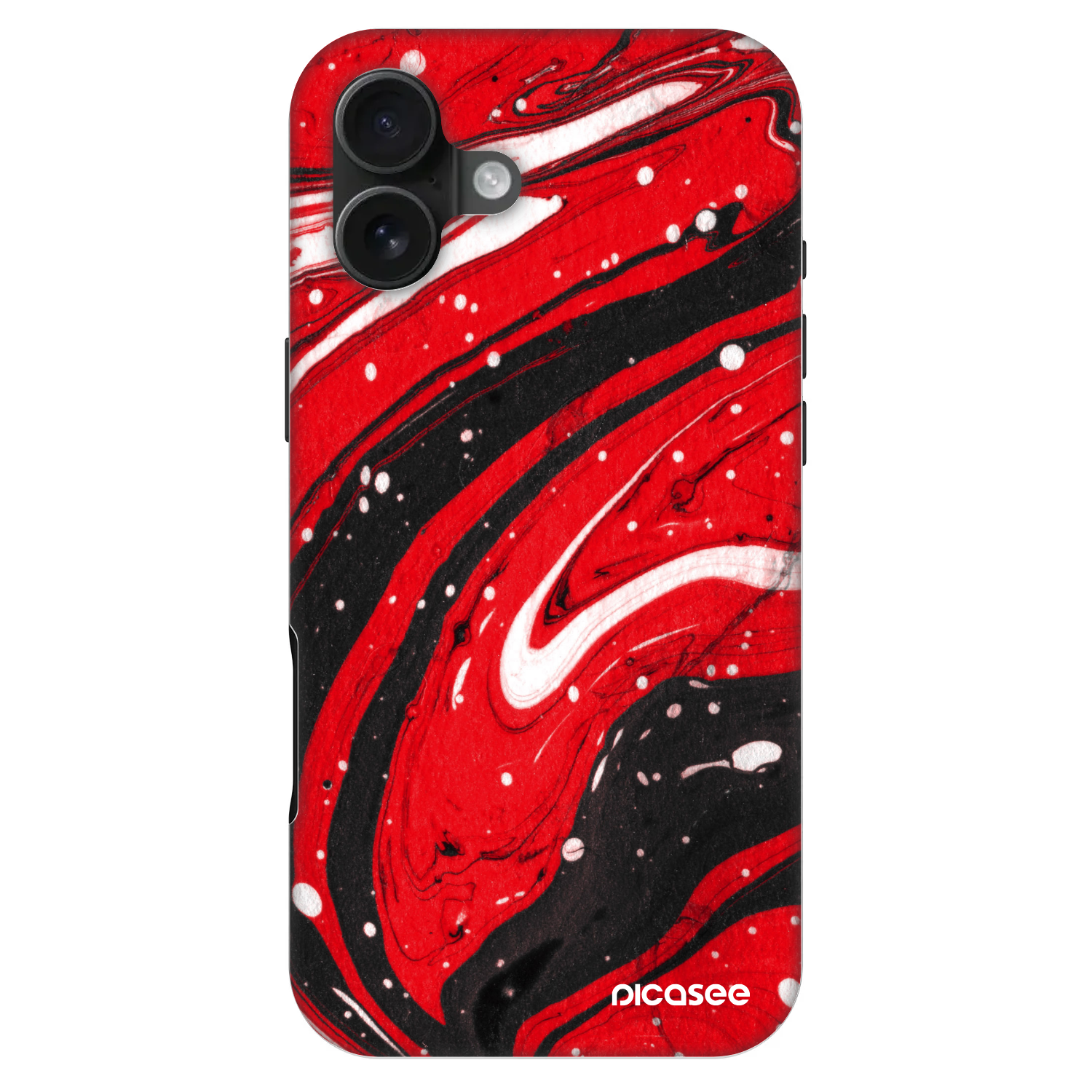 Picasee Fashion Case MagSafe na Apple iPhone 16 Plus - Red black