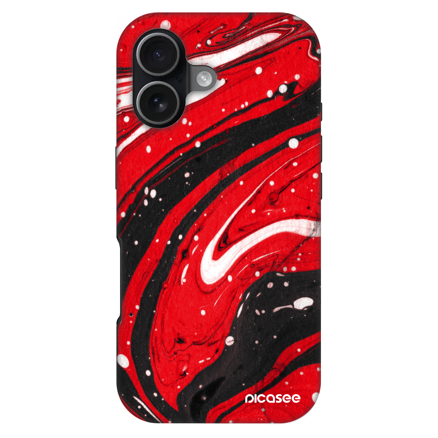Picasee Fashion Case MagSafe na Apple iPhone 17 - Red black
