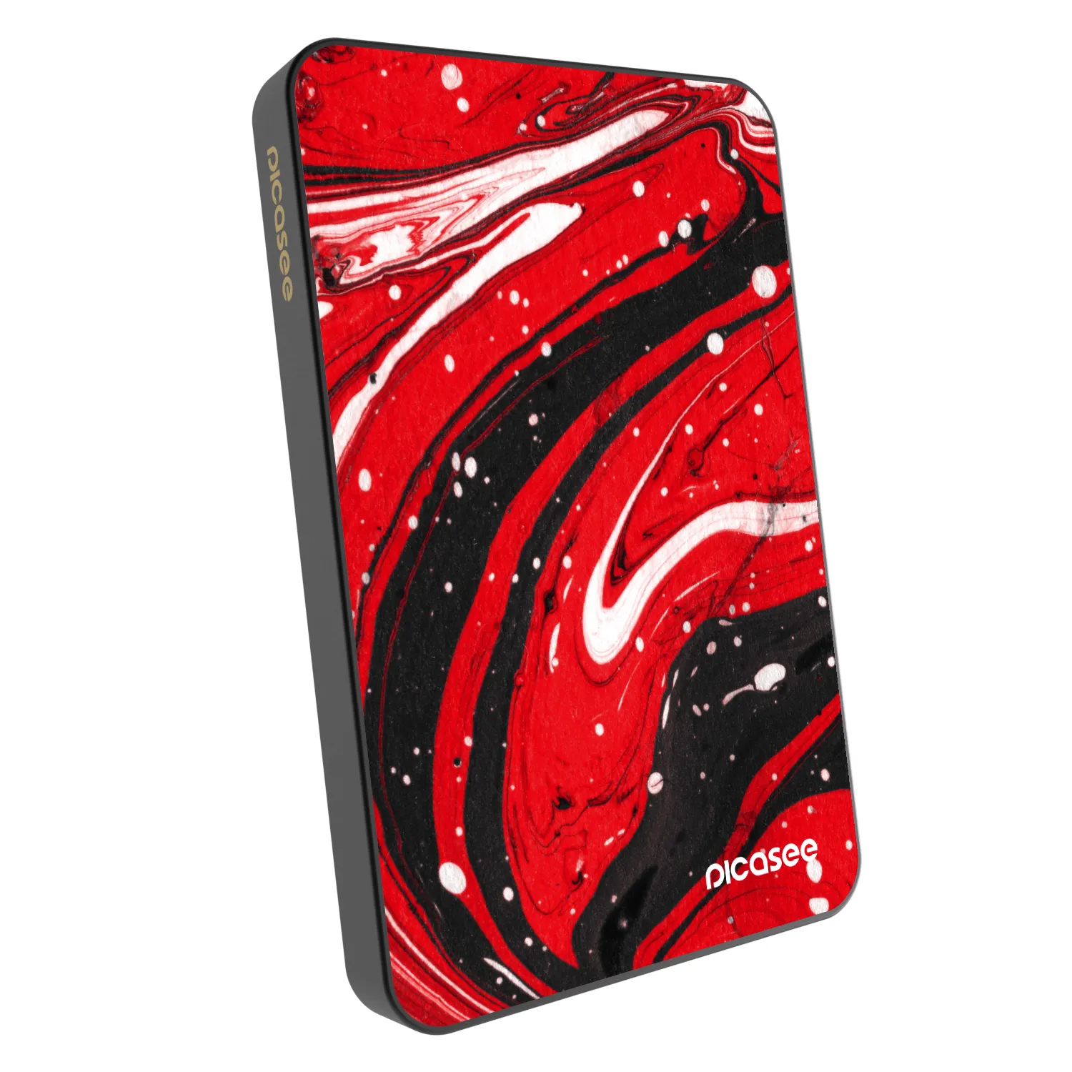 Picasee Powerbank z MagSafe 5 000 mAh Szary - Red black