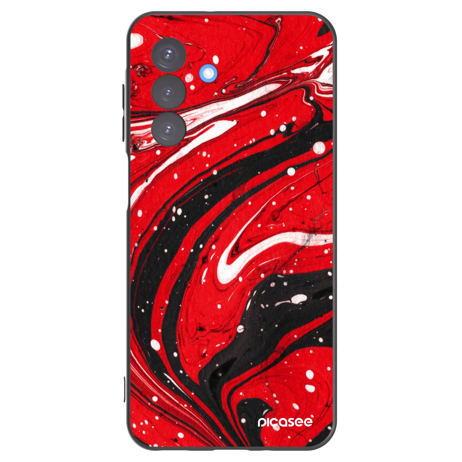 Picasee silikonowe czarne etui na Samsung Galaxy A17 5G - Red black