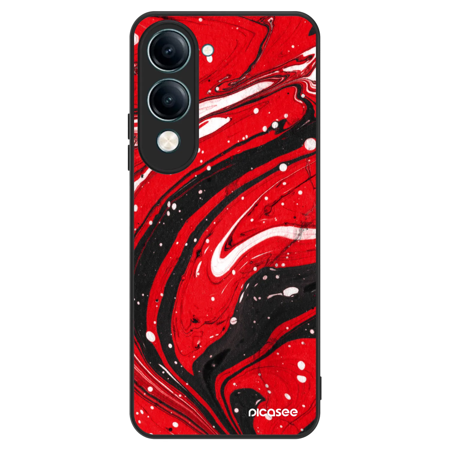 Picasee ULTIMATE CASE na Vivo Y29s 5G - Red black