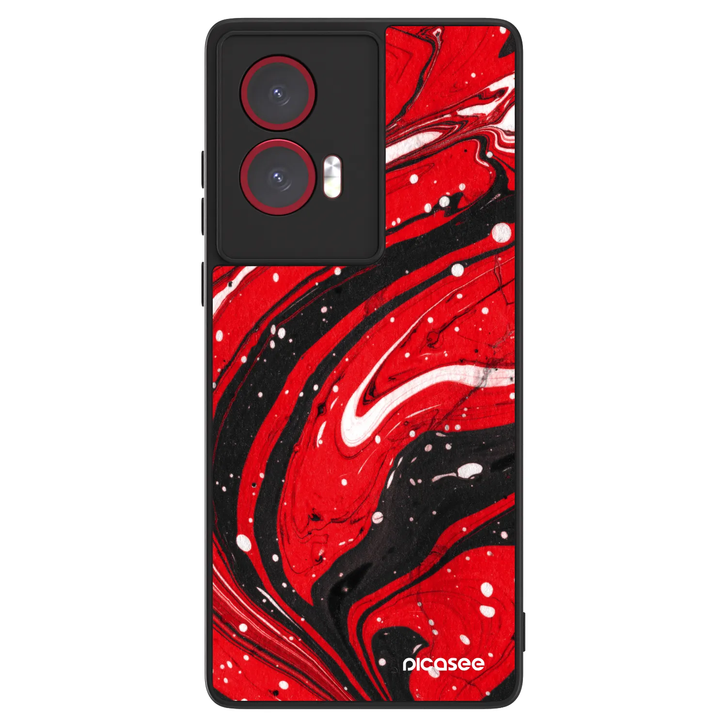 Picasee ULTIMATE CASE na Motorola Edge 50 Fusion - Red black