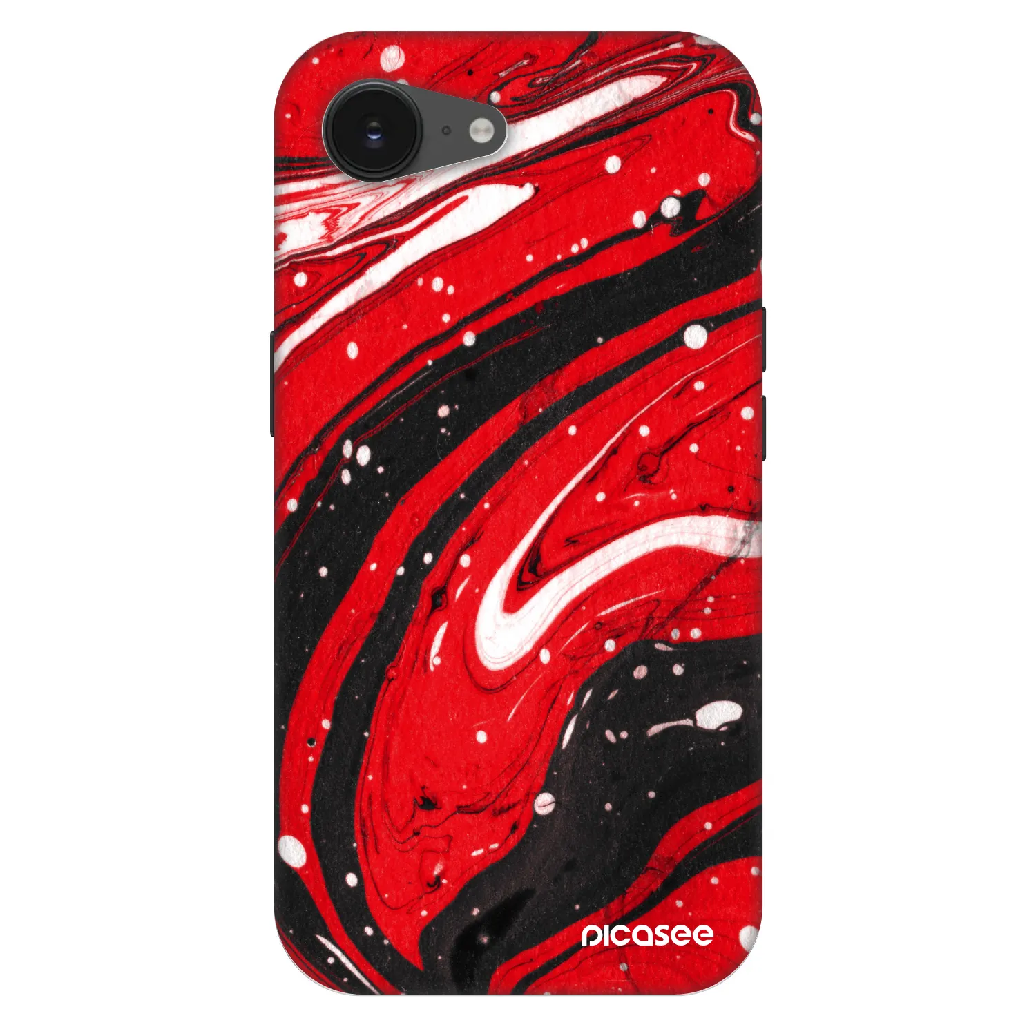 Picasee Fashion Case MagSafe na Apple iPhone 17e - Red black