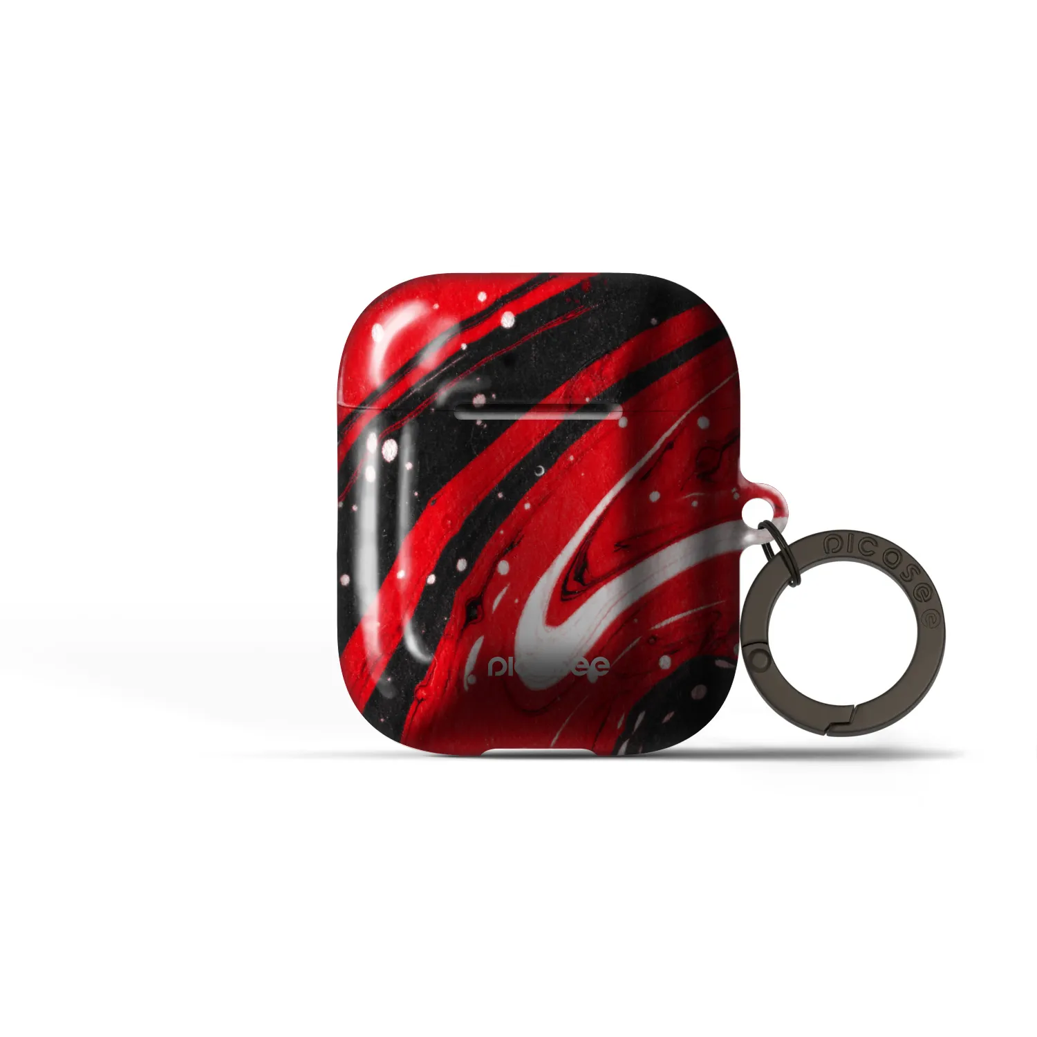 Picasee Obal pro Apple AirPods 2 - Red black