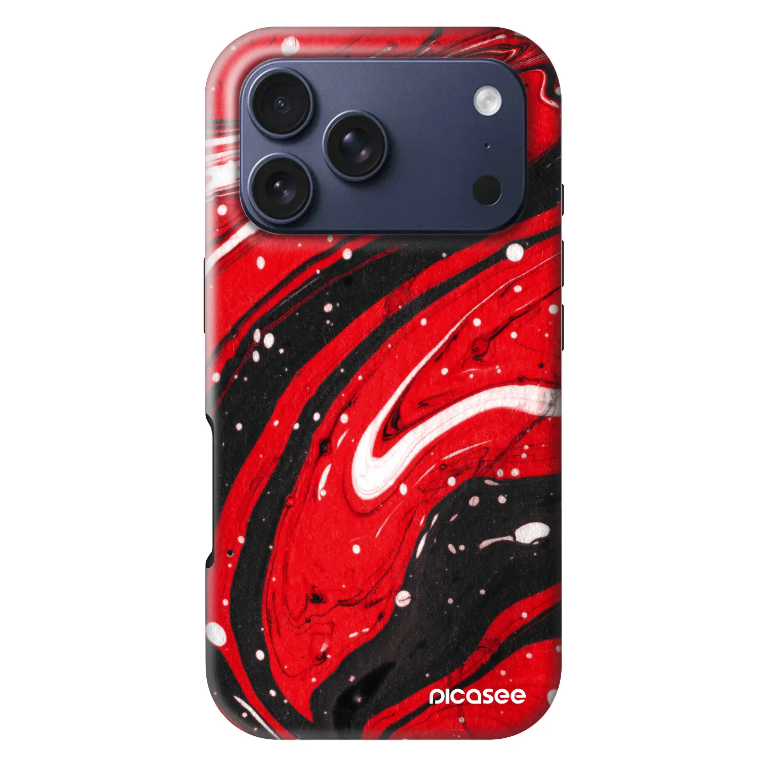 Picasee Fashion Case MagSafe na Apple iPhone 18 Pro - Red black