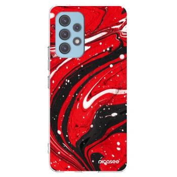 Picasee silikonowe przeźroczyste etui na Samsung Galaxy A53 5G A536 - Red black