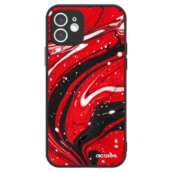 Picasee ULTIMATE CASE MagSafe pro Apple iPhone 12 - Red black