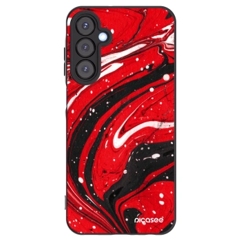 Picasee silikonowe czarne etui na Samsung Galaxy A25 A256B 5G - Red black