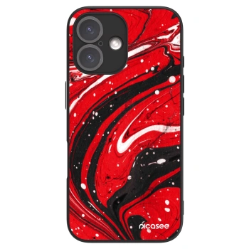 Picasee ULTIMATE CASE na Apple iPhone 16 - Red black