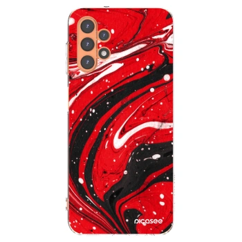 Picasee silikonowe przeźroczyste etui na Samsung Galaxy A13 5G - Red black