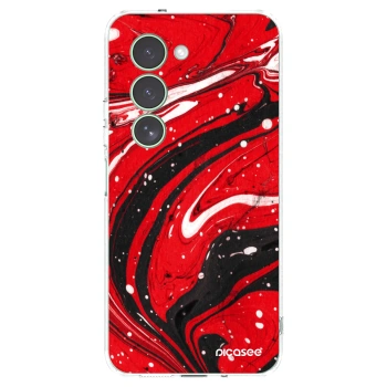 Picasee silikonowe przeźroczyste etui na Xiaomi Redmi 15 5G - Red black