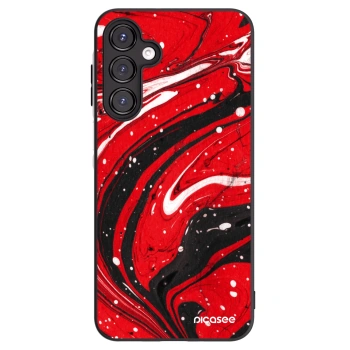Picasee silikonowe czarne etui na Samsung Galaxy A16 4G - Red black