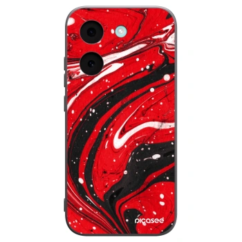 Picasee silikonowe czarne etui na Xiaomi Poco X8 Pro - Red black