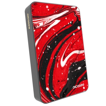 Powerbank z MagSafe 10 000 mAh Szary - Red black