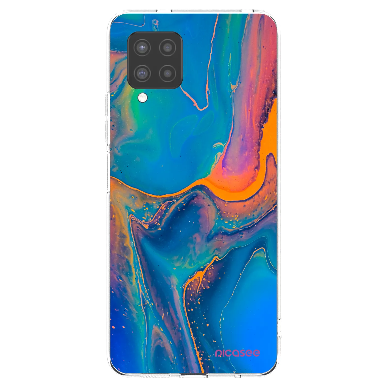 Picasee silikonowe przeźroczyste etui na Samsung Galaxy A42 A426B - Rainbow