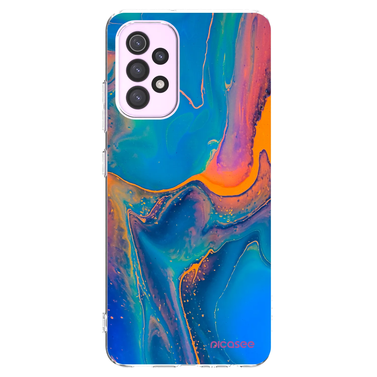 Picasee silikonowe przeźroczyste etui na Samsung Galaxy A32 5G A326B - Rainbow