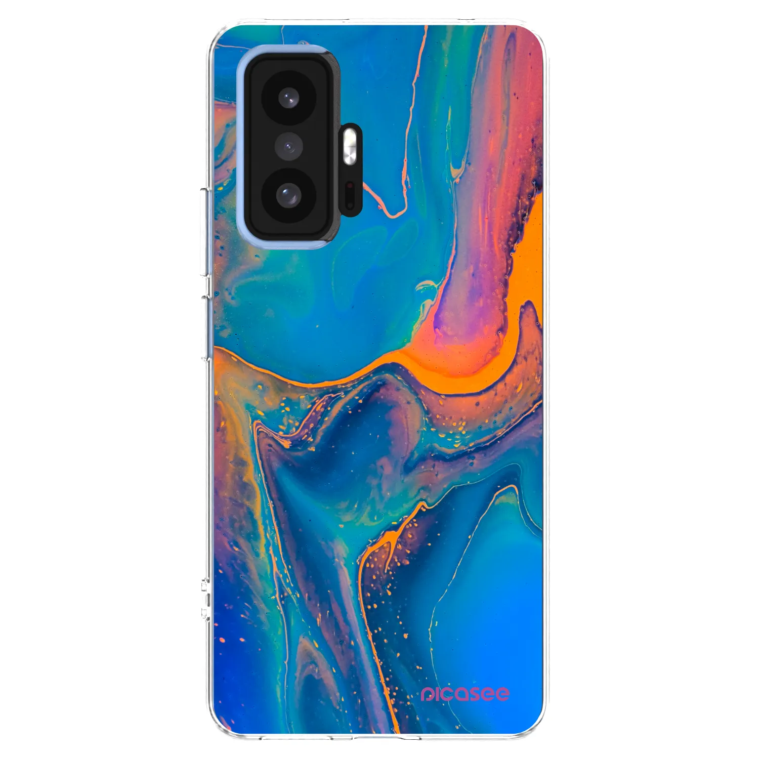Picasee silikonowe przeźroczyste etui na Xiaomi 11T Pro - Rainbow