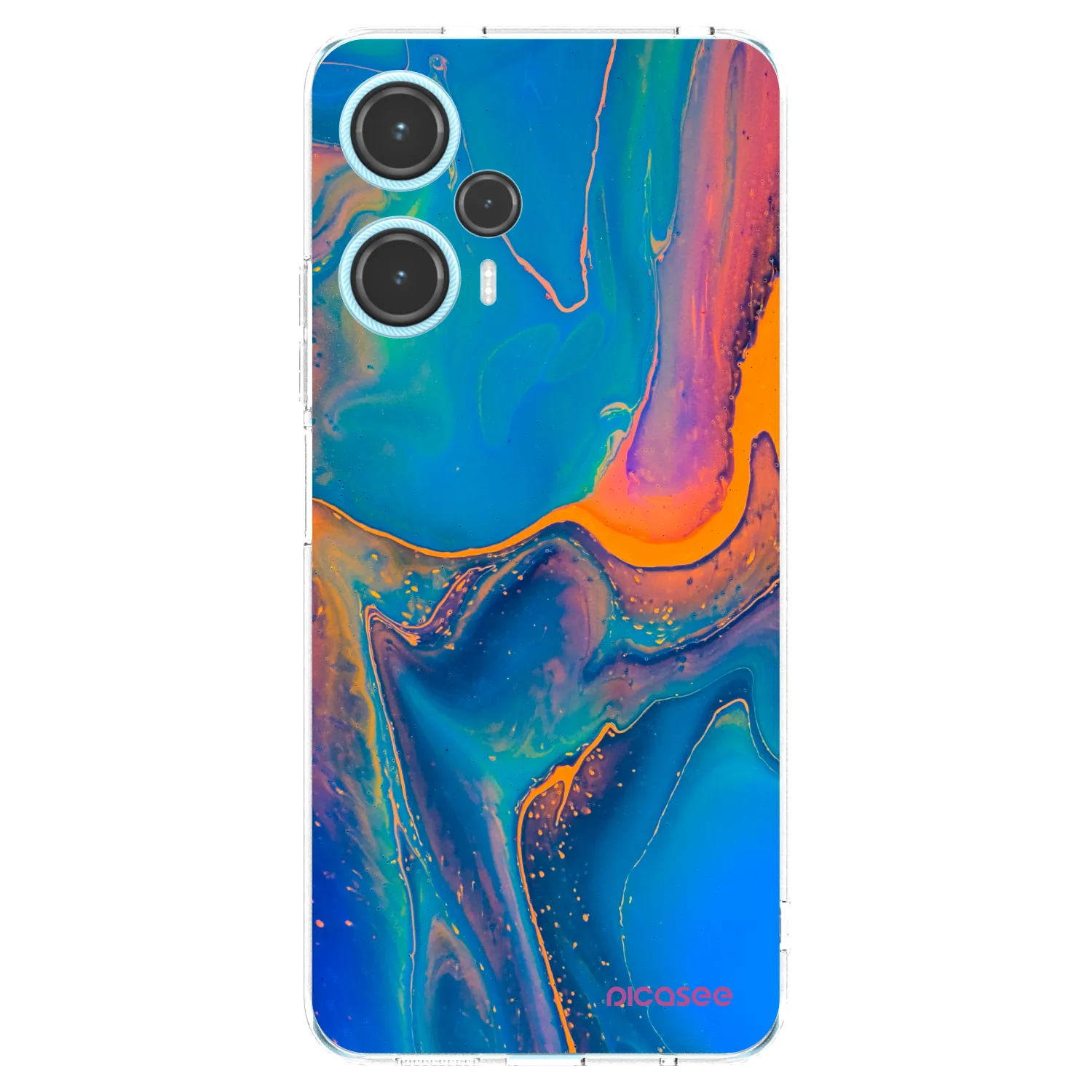 Picasee silikonowe przeźroczyste etui na Xiaomi Poco F5 - Rainbow