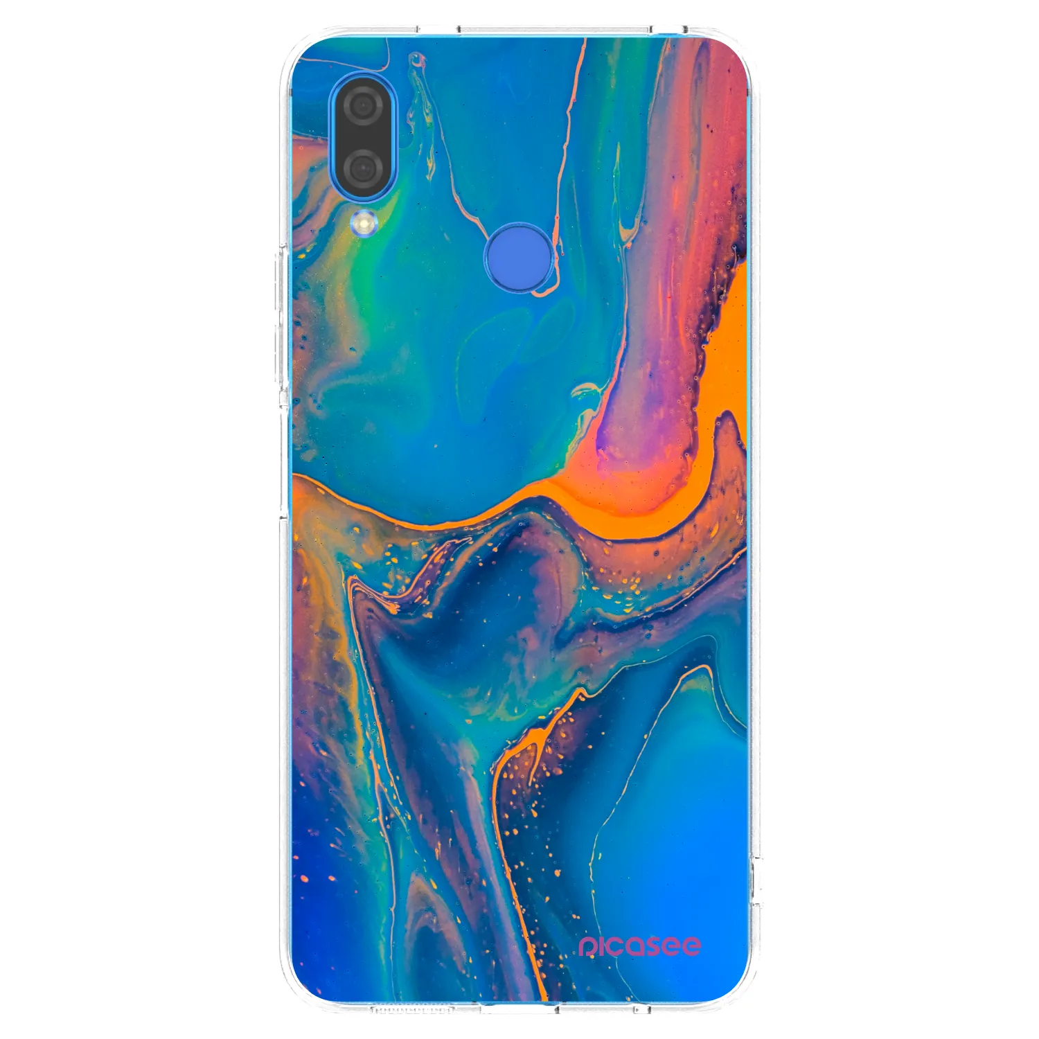 Picasee silikonowe przeźroczyste etui na Huawei Nova 3i - Rainbow