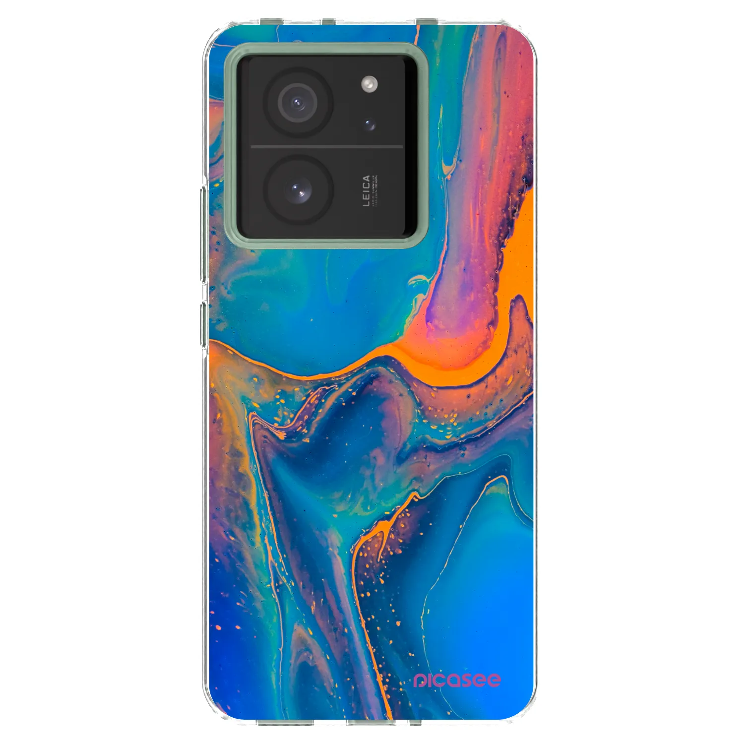 Picasee silikonowe przeźroczyste etui na Xiaomi 13T Pro - Rainbow
