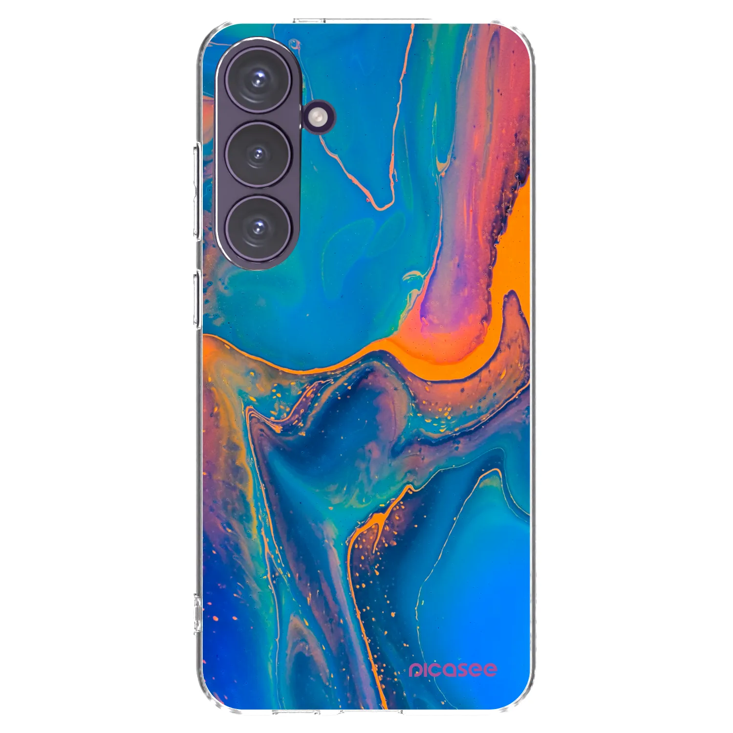 Picasee silikonowe przeźroczyste etui na Samsung Galaxy S24+ S926B 5G - Rainbow