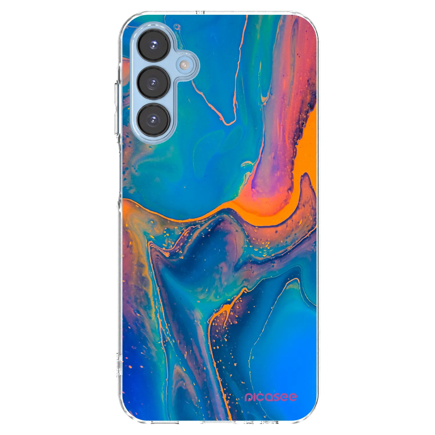Picasee silikonowe przeźroczyste etui na Samsung Galaxy A15 A156B 5G - Rainbow