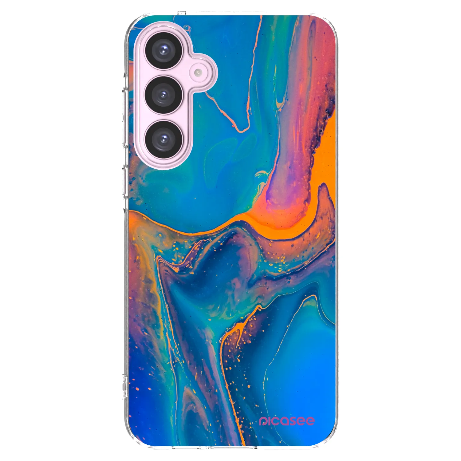 Picasee silikonowe przeźroczyste etui na Samsung Galaxy A55 5G A556B - Rainbow