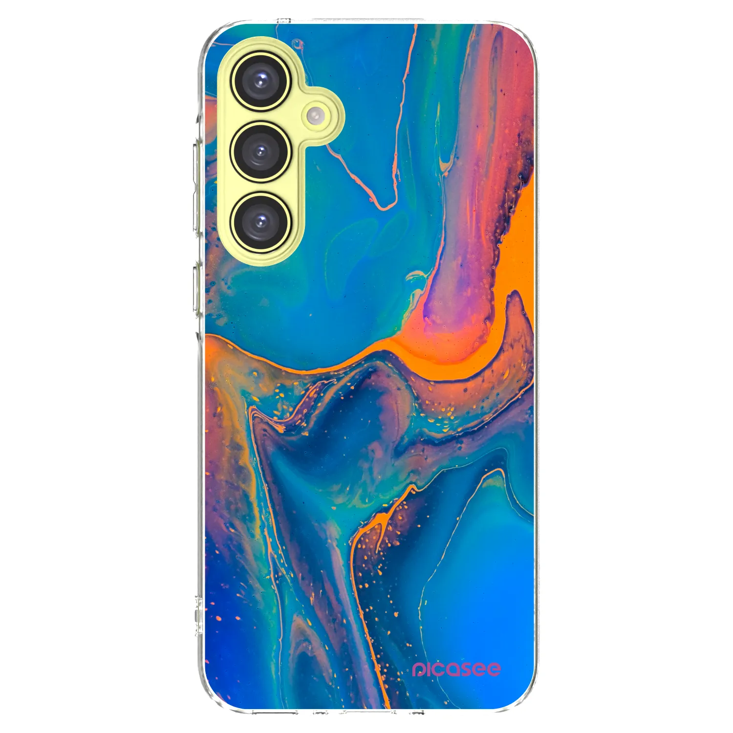 Picasee silikonowe przeźroczyste etui na Samsung Galaxy A35 5G A356B - Rainbow