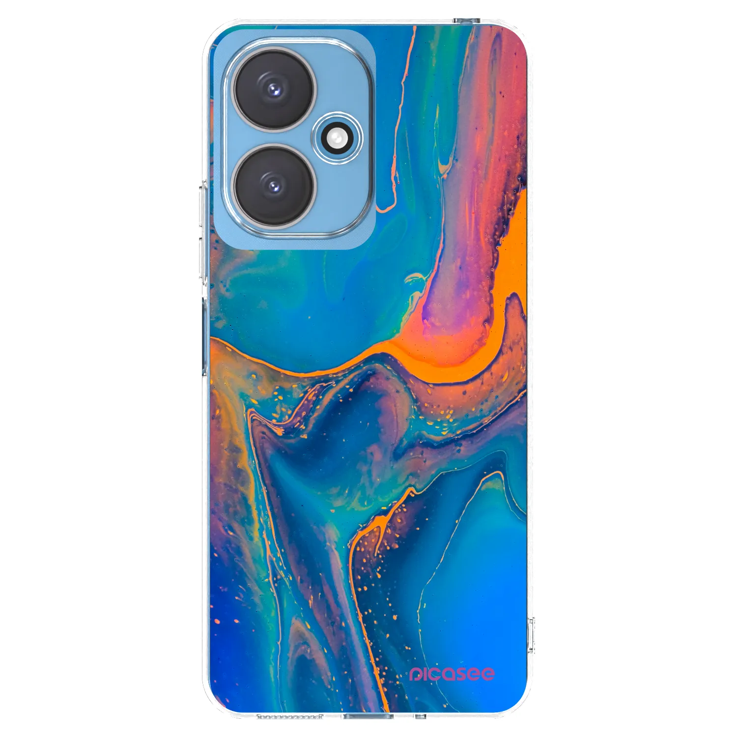 Picasee silikonowe przeźroczyste etui na Xiaomi Redmi 13C 5G - Rainbow