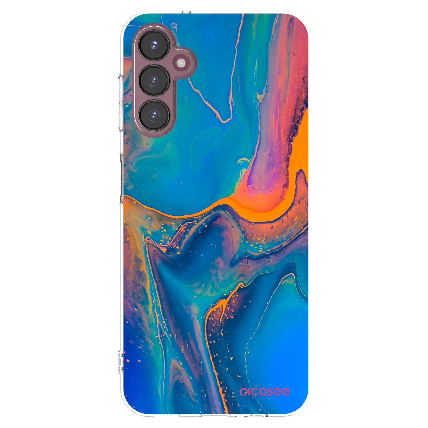 Picasee silikonowe przeźroczyste etui na Samsung Galaxy A05s A057G - Rainbow