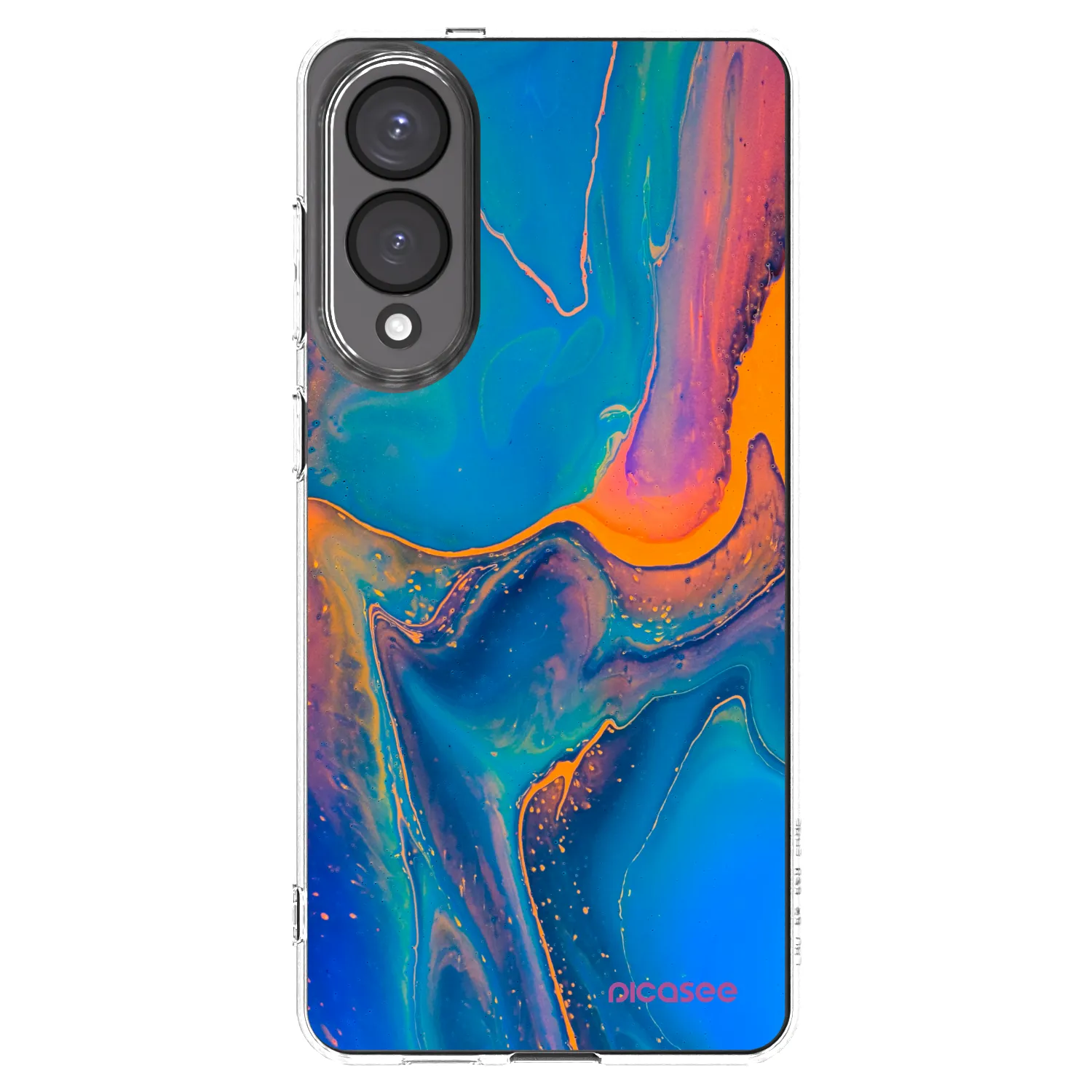 Picasee silikonowe przeźroczyste etui na Samsung Galaxy S25 Edge 5G - Rainbow