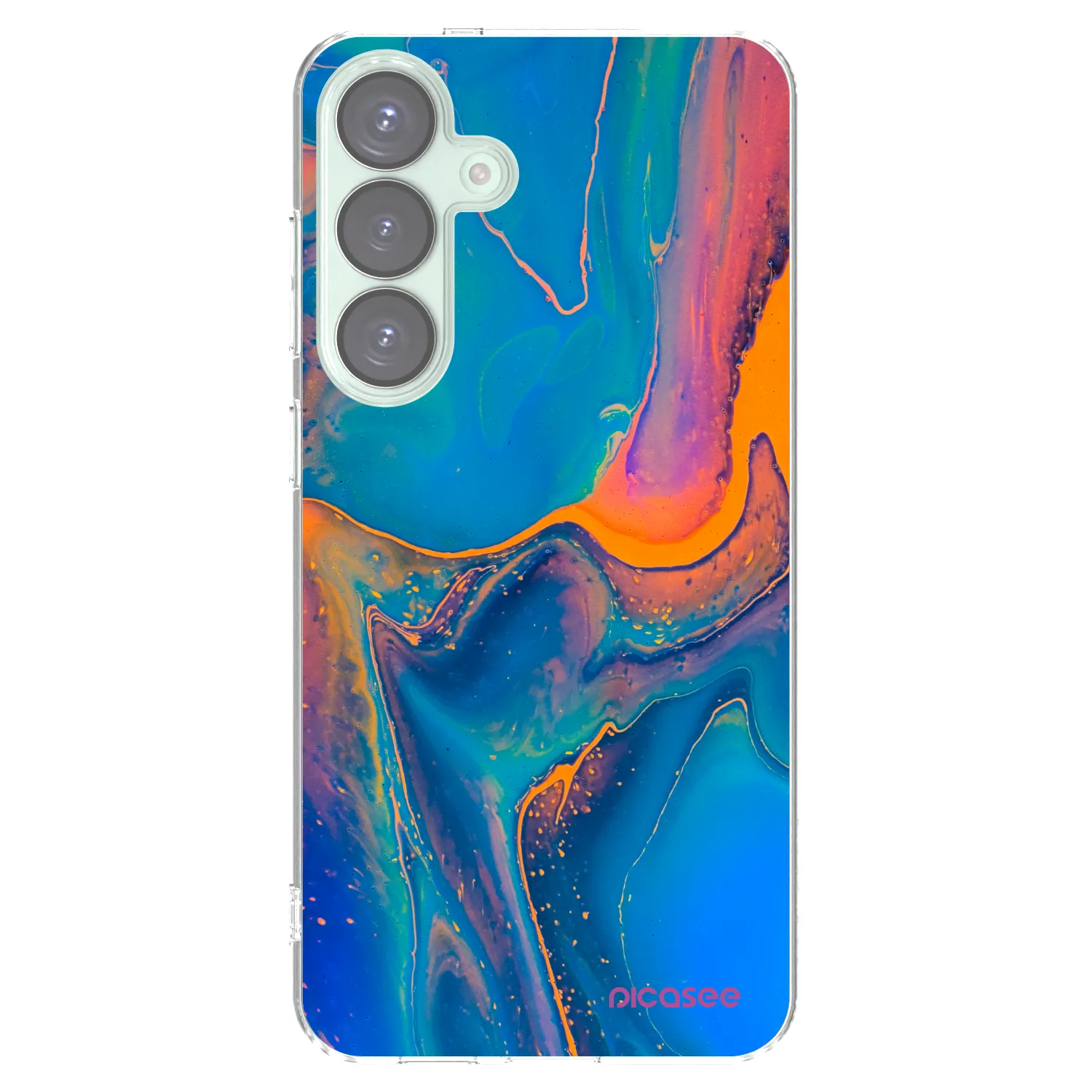 Picasee silikonowe przeźroczyste etui na Samsung Galaxy S25+ 5G - Rainbow