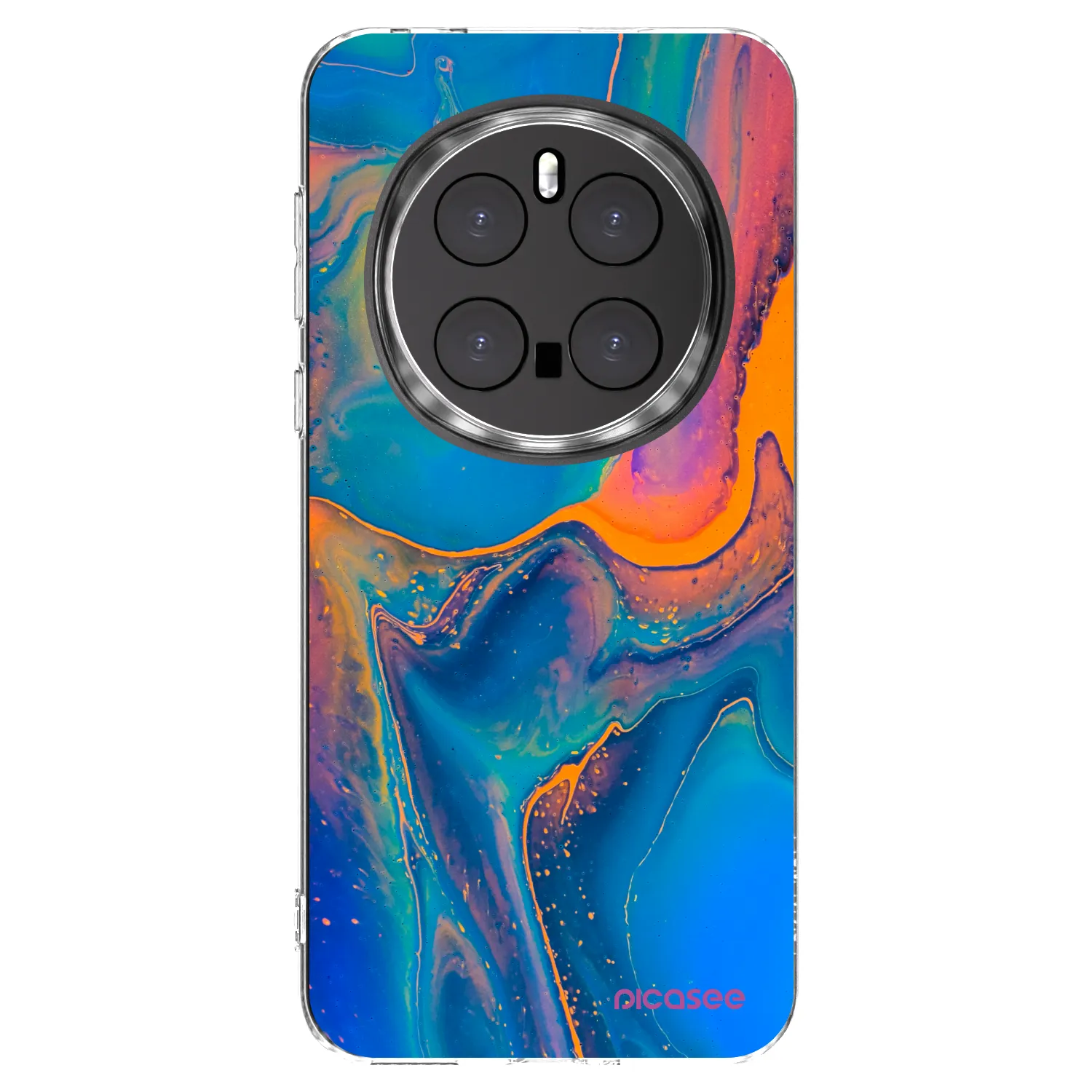 Picasee silikonowe przeźroczyste etui na Honor Magic7 Pro 5G - Rainbow