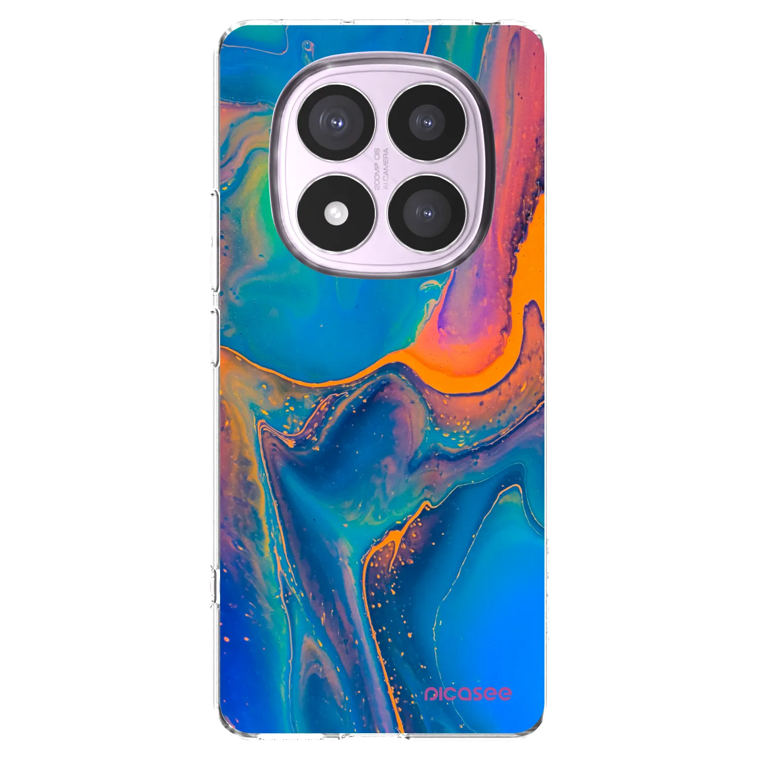Picasee silikonowe przeźroczyste etui na Xiaomi Redmi Note 14 Pro 4G - Rainbow