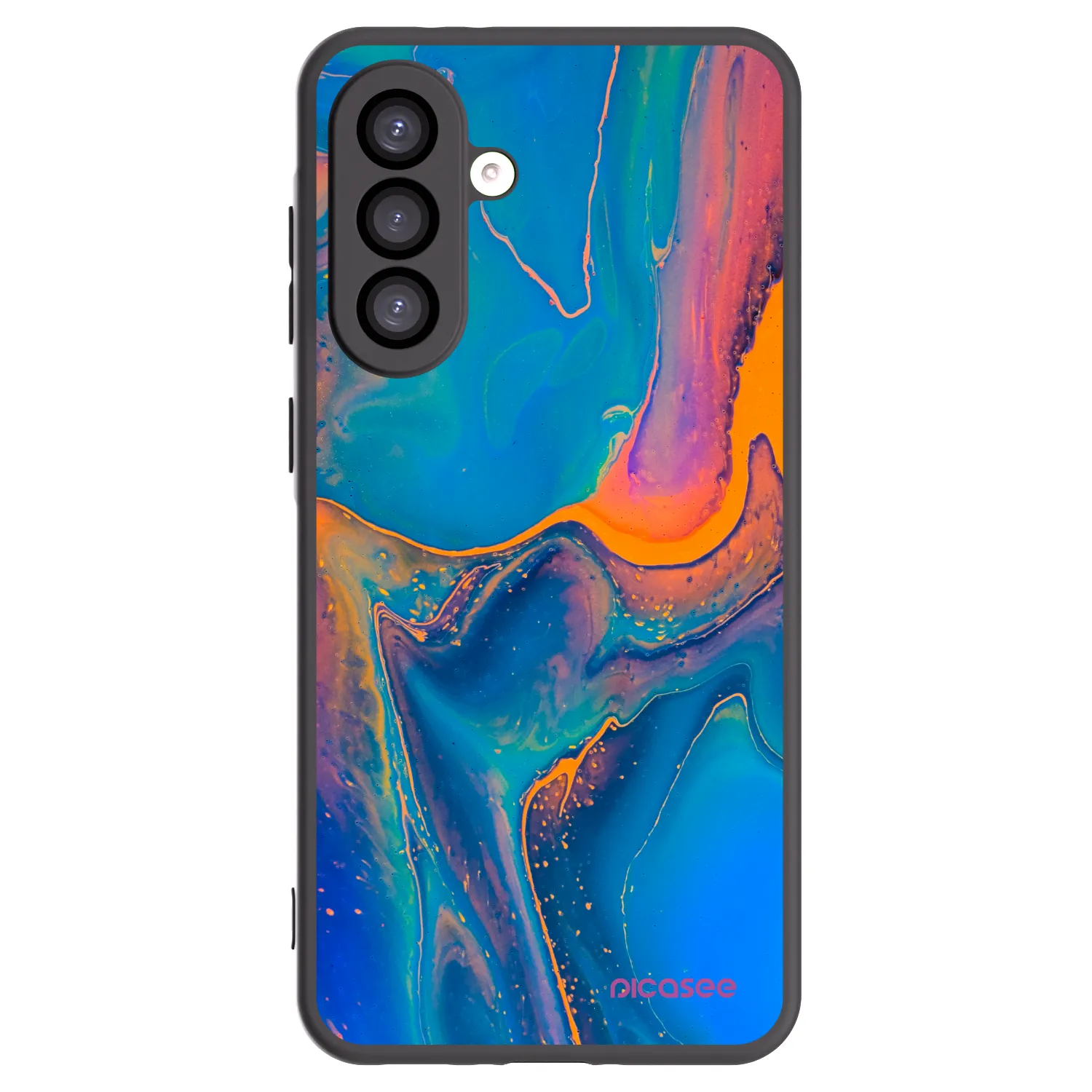 Picasee silikonowe czarne etui na Samsung Galaxy A26 5G A266B - Rainbow