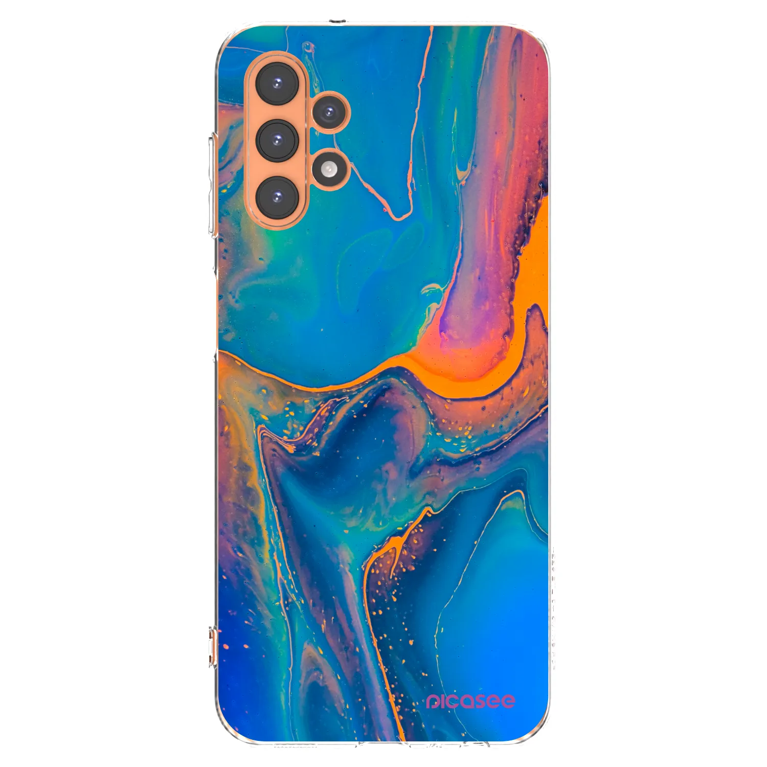 Picasee silikonowe przeźroczyste etui na Samsung Galaxy A13 5G - Rainbow