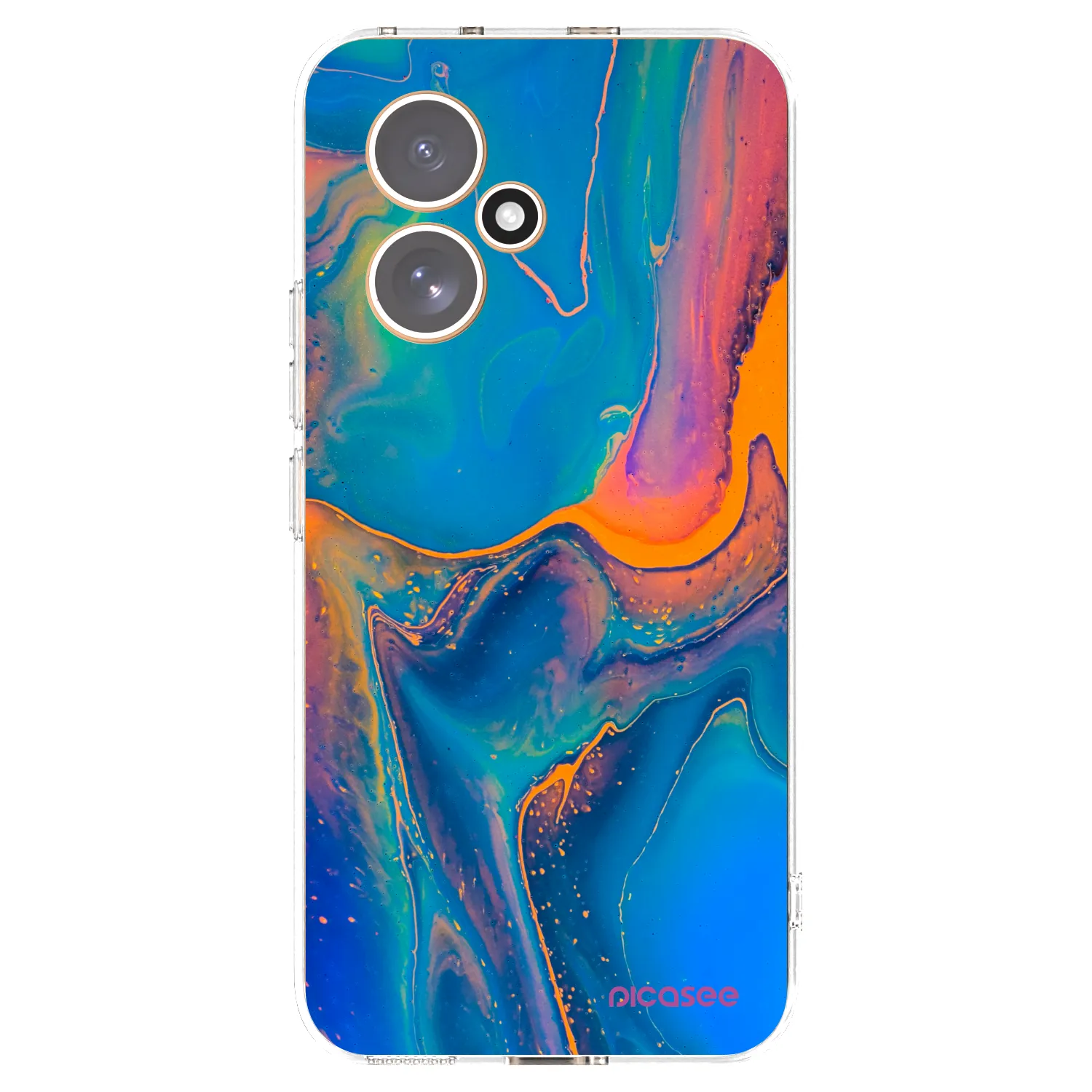 Picasee silikonowe przeźroczyste etui na Honor 400 5G - Rainbow