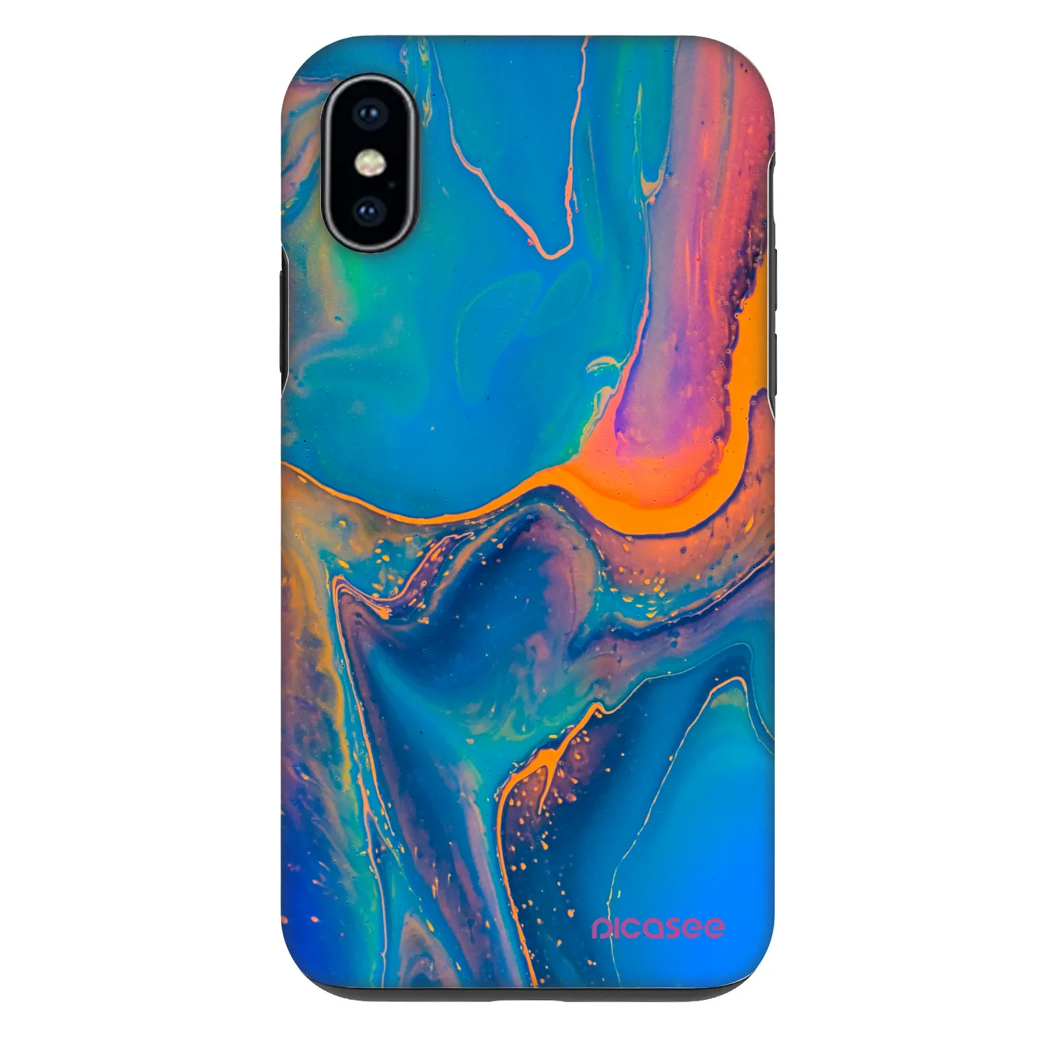 Picasee Fashion Case na Apple iPhone X/XS - Rainbow