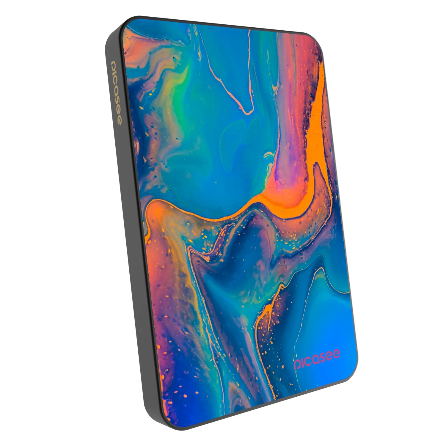 Picasee Powerbank z MagSafe 5 000 mAh Szary - Rainbow