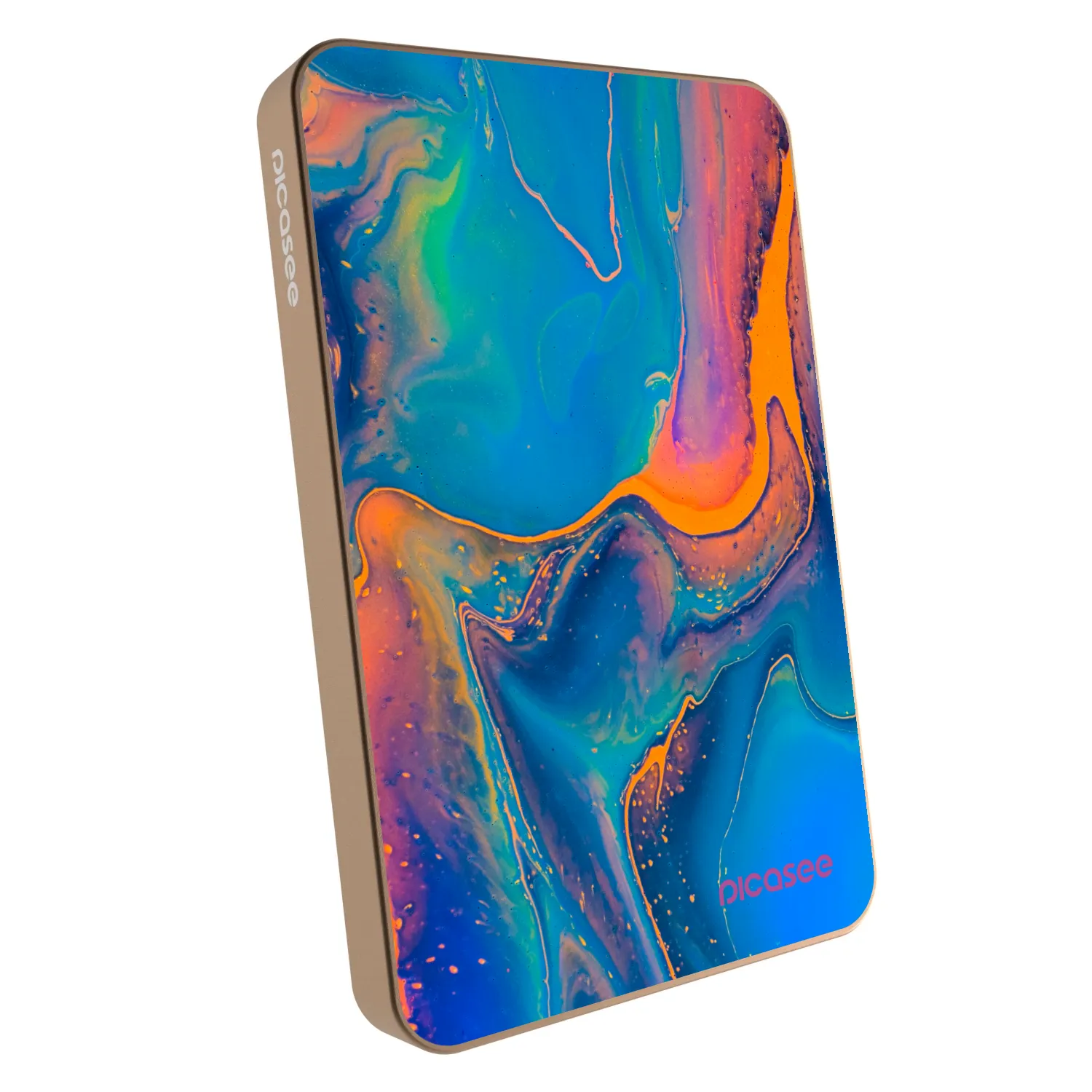 Picasee Powerbank z MagSafe 5 000 mAh Złoty - Rainbow