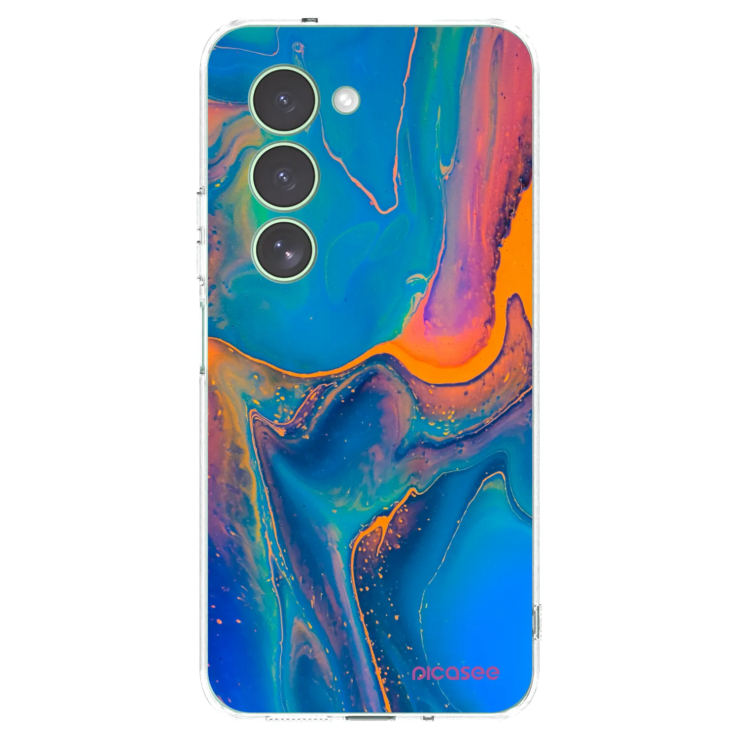 Picasee silikonowe przeźroczyste etui na Xiaomi Redmi 15 5G - Rainbow
