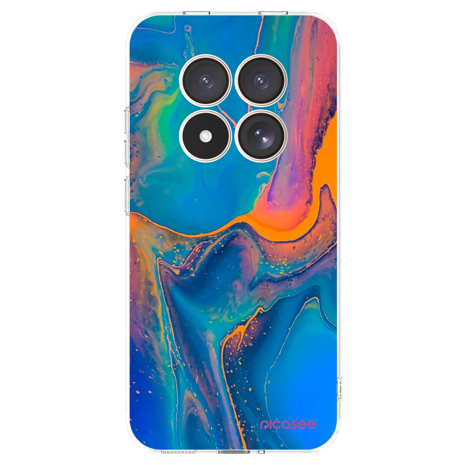 Picasee silikonowe przeźroczyste etui na Xiaomi Redmi Note 15 Pro 4G - Rainbow