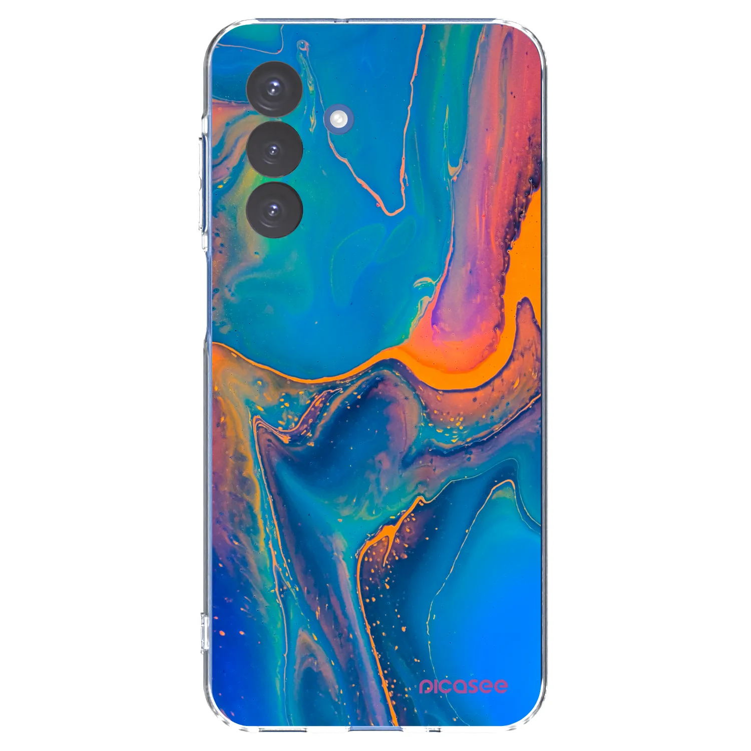 Picasee silikonowe przeźroczyste etui na Samsung Galaxy A17 5G - Rainbow