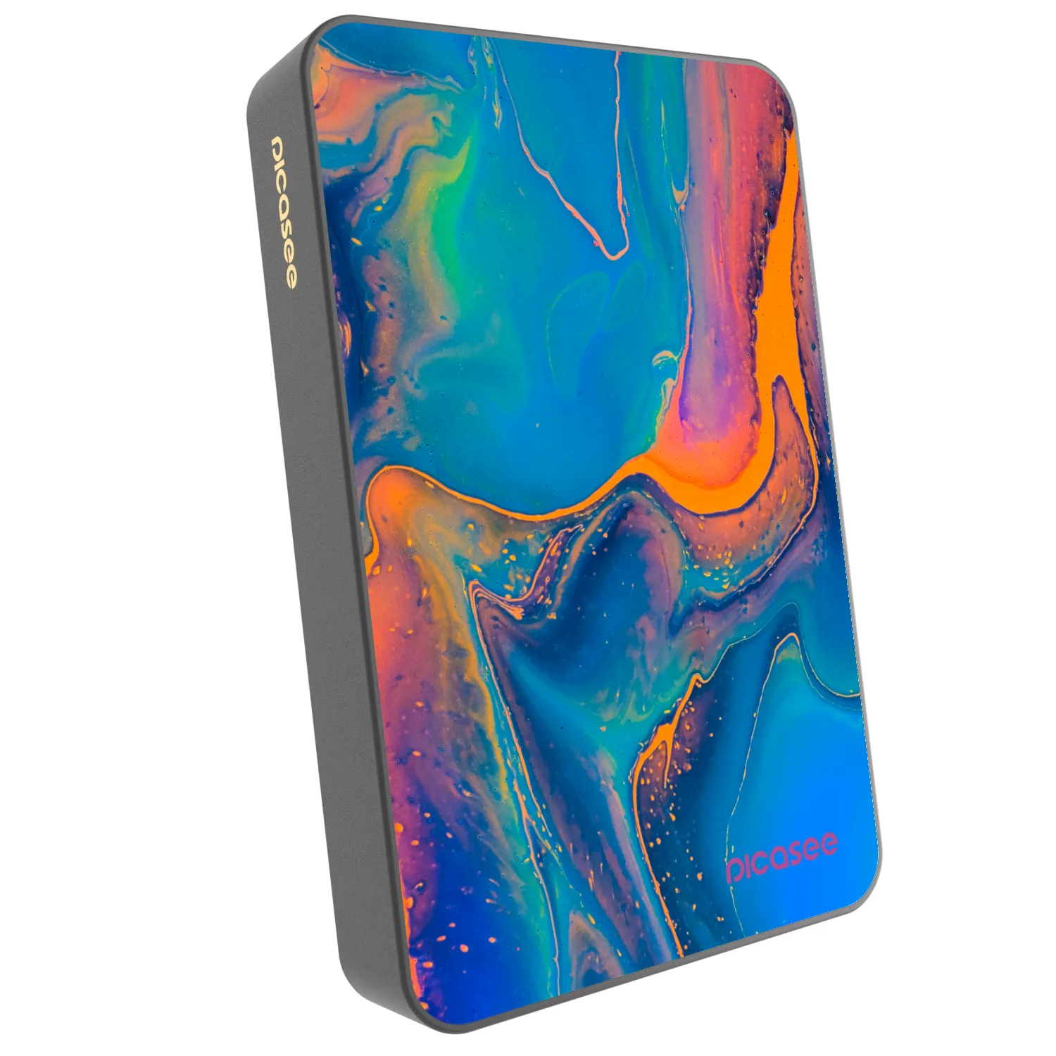Picasee Powerbank z MagSafe 10 000 mAh Szary - Rainbow